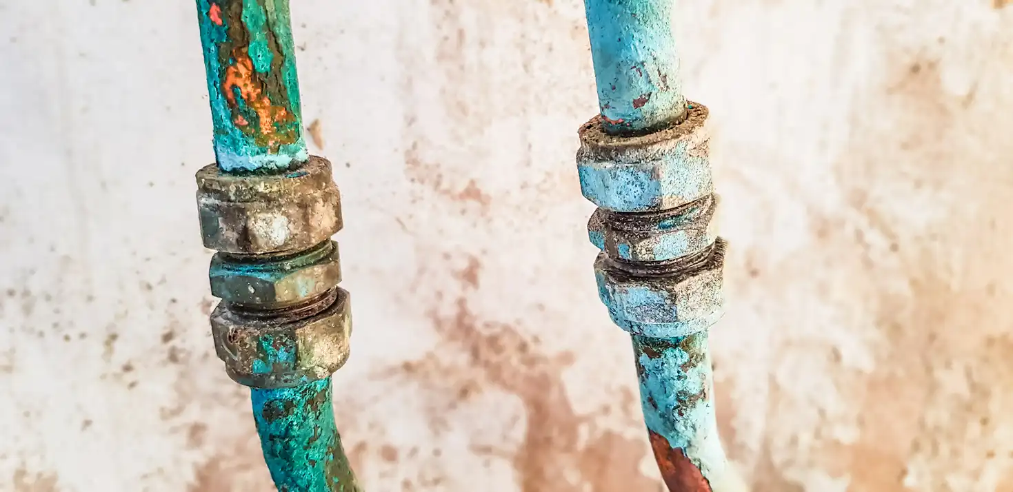 very old lead pipes
